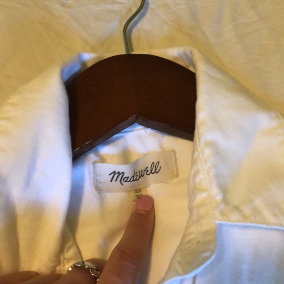 Madewell White Linen Button Down - Picture 3 of 4
